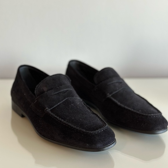 Tod’s Suede Loafers Shoes Black - Picture 4 of 5